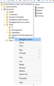 TryHackMe | Active Directory Basics – CTRL + ALT + SEC