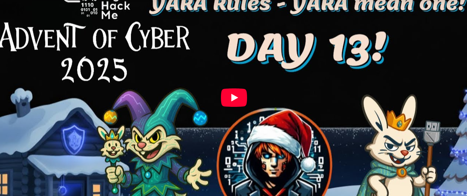 TryHackMe | Advent of Cyber – Day 13: YARA Rules – YARA mean one!